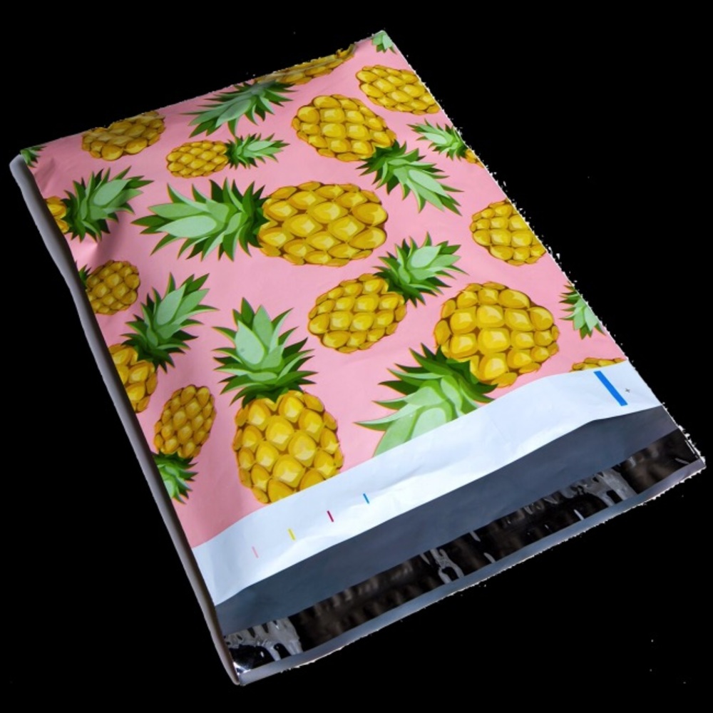 100 (10 x 13) poly mailers - pineapple 🍍